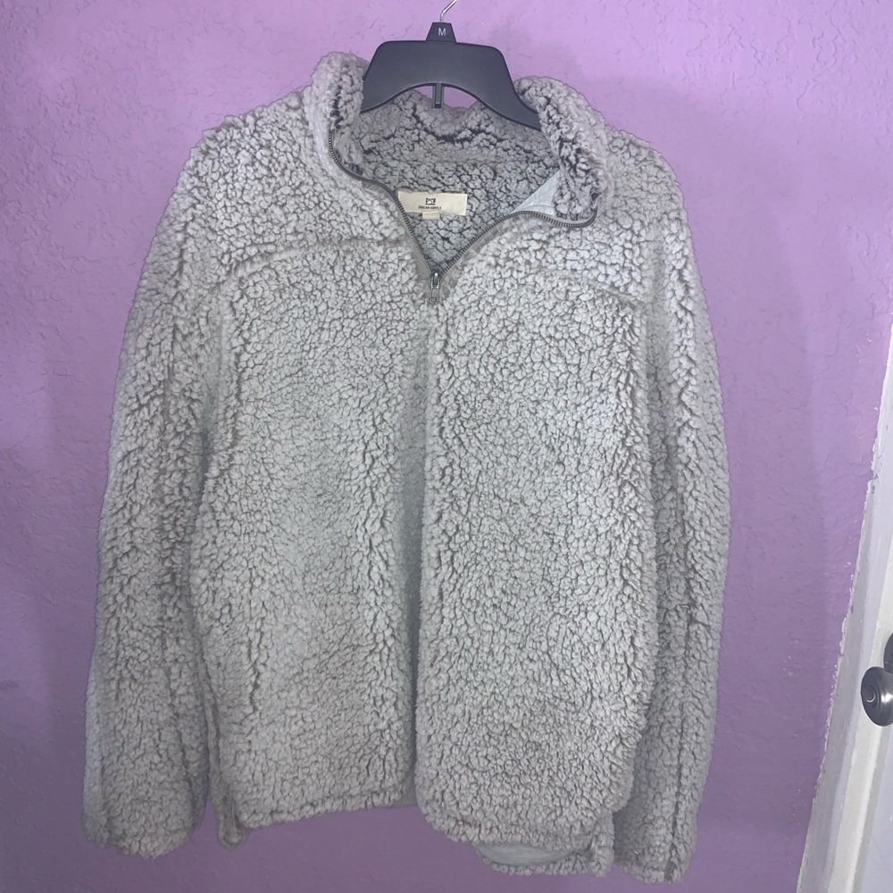 Sherpa fleece pullover